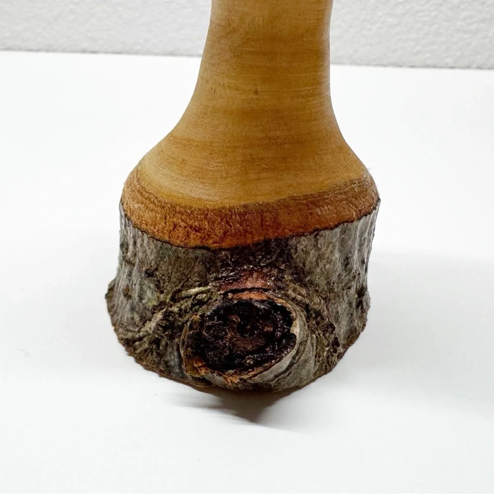 Hand Crafted Wood Spindle Bud Vase S3